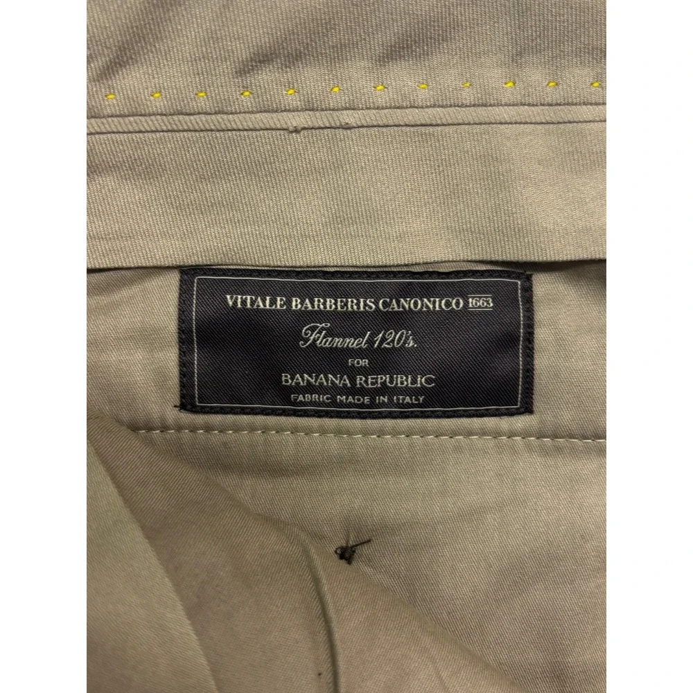 NEW Banana Republic 32x30 Olive Italian Flannel Wool Pants Perfect Trousers